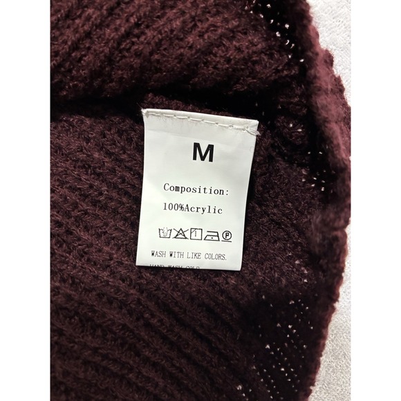 Unbranded Burgundy Women M Size Dress Long Sleeve. SKU72 - Picture 9 of 9